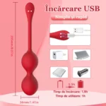 Dimensiunile bilelor Kegel: 205 mm lungime, 36 mm diametru, cu încărcare USB
