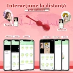 Control la distanță al bilelor Kegel prin aplicație, între parteneri aflați în locuri diferite