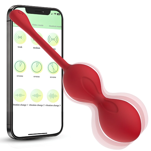 Bile Kegel duble vibratoare, controlate din aplicația de pe telefon