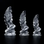 Dildo Monster fantasy cu suprafață sculptată și bază tip ventuză