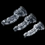 Dildo Monster fantasy cu bază tip ventuză pentru utilizare hands-free