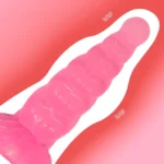 Dildo Twisted din TPE – detaliu relief spiralat texturat