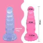 Dildo Twisted din TPE – dimensiuni: 17 cm lungime, diametru 3-7,5 cm, 190 g