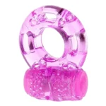 Inel vibrant pentru penis Butterfly din silicon, roz