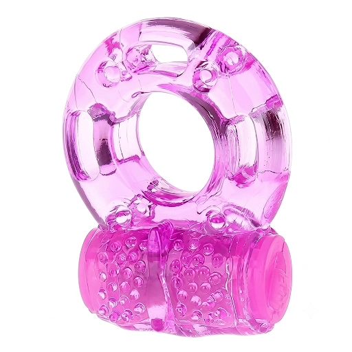 Inel vibrant pentru penis Butterfly din silicon, roz
