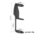 Inel vibrant triplu: 13,7 cm lungime, bucle de 4,5 cm, 66 g