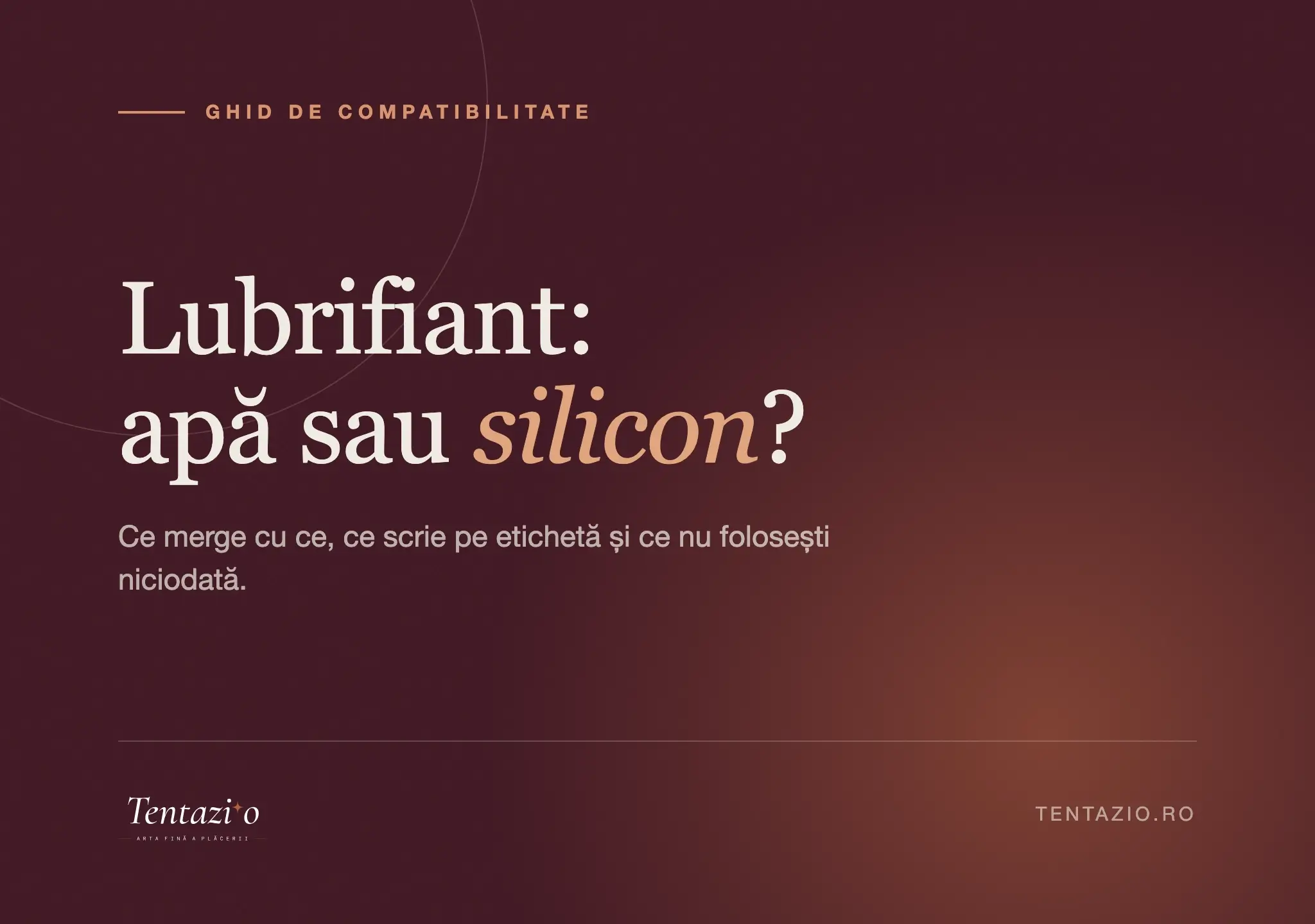 Ghid de alegere: lubrifiant pe bază de apă sau pe bază de silicon