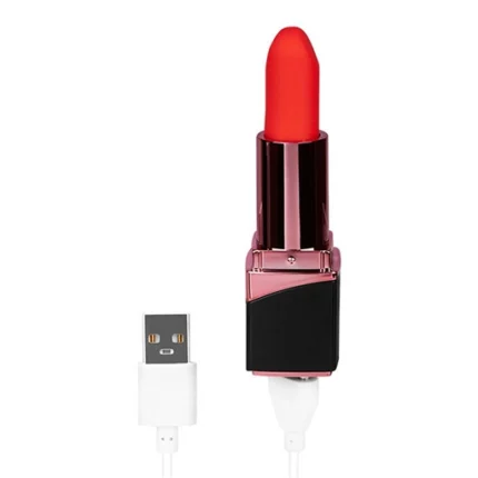 Mini vibrator tip ruj reîncărcabil prin USB