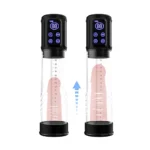 Pompă vacuum automată pentru penis, cu display LED și scală de măsurare