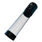 Pompă automată de penis cu vacuum și display LED, vedere laterală