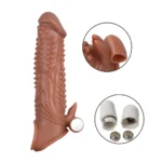 Glonțul vibrator detașabil scos din locașul prelungitorului pentru penis