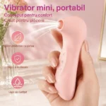 Stimulator clitoris și sfârcuri mini ținut în mână, silicon sigur și ușor de curățat