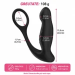 Stimulator pentru prostată – dimensiuni: inel 3,8 cm, corp 11,8 cm, greutate 108 g
