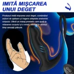 Stimulator pentru prostată care imită mișcarea unui deget, apăsare și tragere