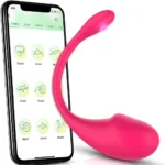 Vibrator purtabil pentru lenjerie cu control prin aplicație, roz
