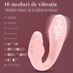 Vibrator pentru lenjerie cu 10 moduri de vibrație, de la delicat la intens