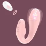 Vibrator pentru lenjerie roz cu telecomandă wireless și motorul intern vizibil