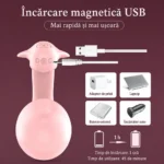 Vibrator pentru lenjerie cu încărcare magnetică USB, 1 oră încărcare, 45 minute utilizare