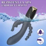 Vibrator Rabbit 3 în 1 rezistent la apă, ușor de curățat
