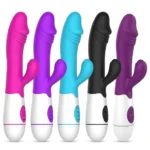 Vibrator rabbit cu cap realist pentru punctul G și clitoris
