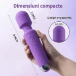 Vibrator wand (magic wand) – dimensiuni compacte, design ergonomic, ține în mână