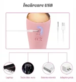 Baghetă de masaj wand cu cap dublu – încărcare prin USB