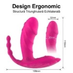 Vibrator purtabil cu trei brațe – dimensiuni: 108 mm lățime, 110 mm înălțime, 32 mm grosime