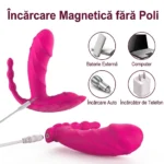 Vibrator purtabil cu încărcare magnetică, de la laptop, priză, baterie externă sau încărcător auto