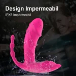 Vibrator purtabil cu design impermeabil IPX5, ușor de curățat