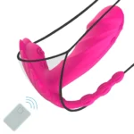 Vibrator purtabil poziționat în lenjerie, cu telecomandă pentru control la distanță