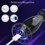 Bile anale vibratoare cu încărcare magnetică prin cablu USB