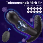 Telecomanda wireless a masatorului pentru prostată, cu 10 frecvențe de vibrație