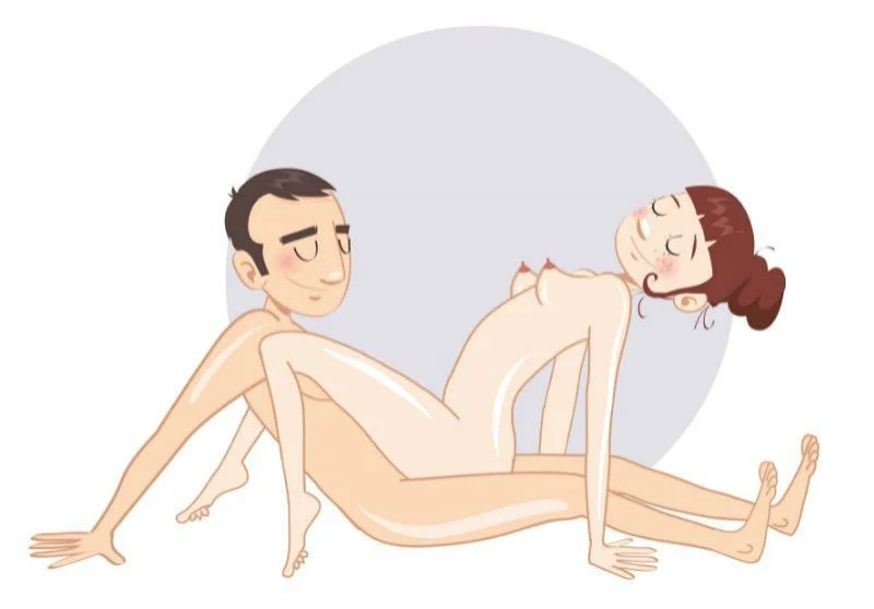 Păianjenul — poziție sexuală ilustrată, dificultate ușoară