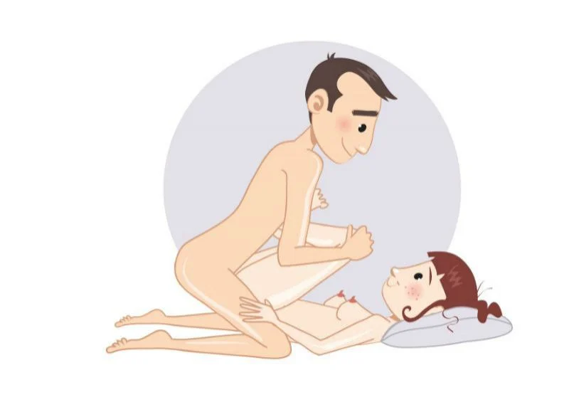 Tominagi — poziție sexuală ilustrată, dificultate ușoară