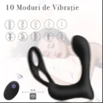 Vibrator pentru prostată cu 10 moduri de vibrație și telecomandă cu rază de 11 m