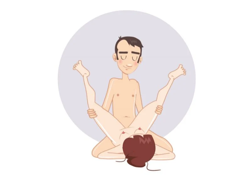 Vulturul — poziție sexuală ilustrată, dificultate ușoară